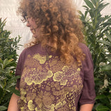 Slime Mold Cotton T Shirt - Purple