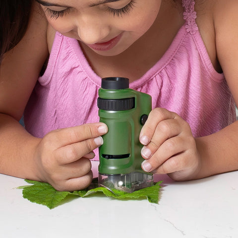 20x-40x, Zoom Led Lighted Pocket Microscope - Science Fun