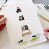 Seaside Paintable Watercolor Notecard Set (Emily Lex)