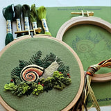 Forest Magic Snail Intermediate Embroidery Kit