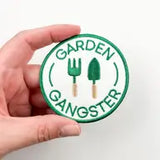 Garden Gangster Embroidered Iron On Patch