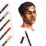 Dual Brush Pen Art Markers: Portrait - 10-Pack
