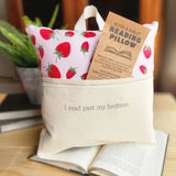 I Read Past My Bedtime, Reading Pillow, Strawberries