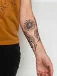 Sunflower Temporary Tattoo