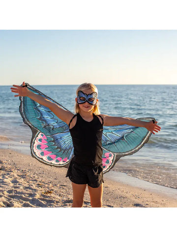Karner Blue Butterfly Wings + Mask
