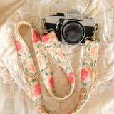 Pastel Blossom Light - Handmade Embroidered Phone Cord/Bag Handle/Camera Strap
