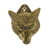 Solid Brass Fox Privacy Door Knocker - 2-1/2"