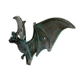New Cast Iron Verdigris-Style Bat Wall Hook