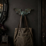 New Cast Iron Verdigris-Style Bat Wall Hook