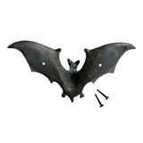 New Cast Iron Verdigris-Style Bat Wall Hook