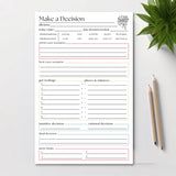 Making A Decision Planner: 50-Page Notepad