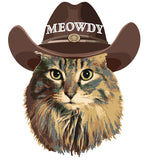 Meowdy Western Cat Sticker