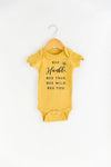 Bee Humble Onesie - Mustard