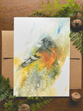 Baltimore Oriole Watercolor A7 Greeting Card