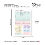 Baby & Newborn Daily Care Log: 50-Page Notepad