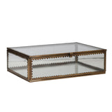 Brass & Glass Display Box w/ Scalloped Edges