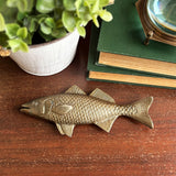 Bass Fish Brass Finished Paperweight