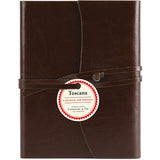 5"x7" Toscana Handmade Italian Leather Journal (Red or Brown)