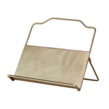Metal Standing/Foldable Book Holder, Gold Finish