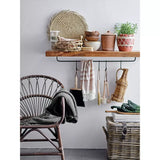 Baskets with Lids and Leather Buckles, Set of 3