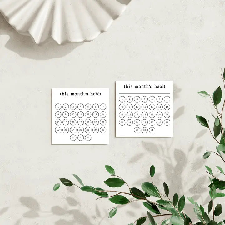 This Month's Habit Tracker: 50 Sheet Post-It Note Notepad – nature+nurture