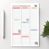 Grocery Shopping List: 50-Page Notepad