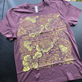 Slime Mold Cotton T Shirt - Purple