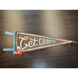 Get Campy (Large Pennant, Vintage-Styled Screen Printed)