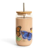 Butterfly Glass Glass Coffee Cup Tumbler
