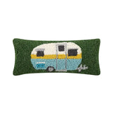 Camper RV Hook Accent Pillow – Rustic Camping & Road Trip Decor