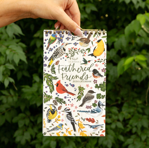 2026 Feathered Friends Birds Petite Wall Calendar