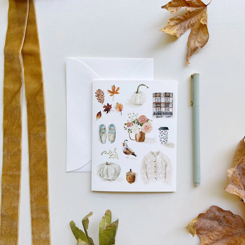 Autumn Notecards by Emily Lex