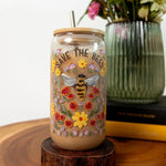 Save The Bees Glass Tumbler