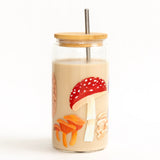 Mushroom Glass Coffee Cup Tumbler