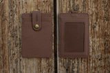 Brown ID Badge Holder