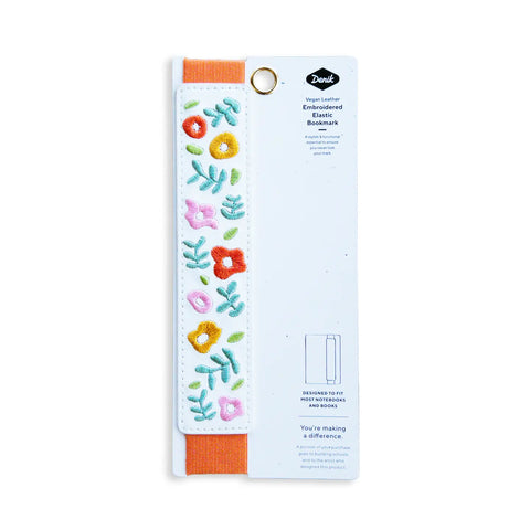 Spring Garden - Embroidered Elastic Bookmark