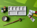 7-Pan Ceramic Artist Paint Palette