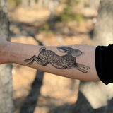 Jackrabbit Temporary Tattoo