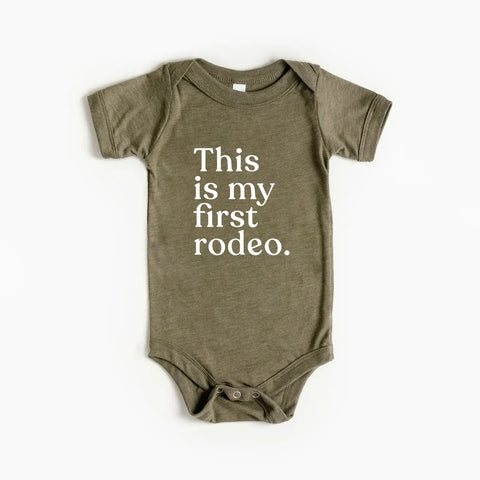 This Is My First Rodeo Modern Baby Onesie