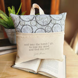 Into the Forest...Muir, Reading Pillow, Tree Ring