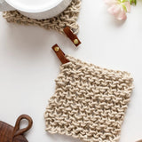 Pauly Flax Potholders Kit (Makes 2) - Stone