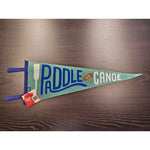 Paddle Your Canoe (Large Pennant, Vintage-Styled)