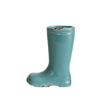 Distressed Stoneware Boot Vase, 4 Colors