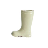Distressed Stoneware Boot Vase, 4 Colors