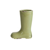 Distressed Stoneware Boot Vase, 4 Colors