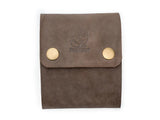 Leather & Canvas Bushcraft Foraging Belt Bag Pouch for Camping