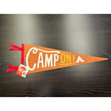 Camp On (Large Pennant Vintage-Styled Screen Printed)