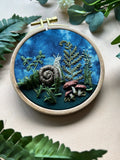 Woodland Snail -3D Raised Stitching -Advanced Embroidery Kit