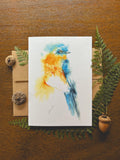 Bluebird Watercolor A7 Greeting Card