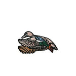 Blue Winged Teal Duck Iron-On Embroidered Patch